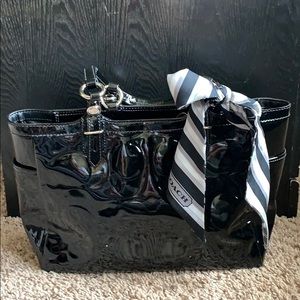 Black coach purse